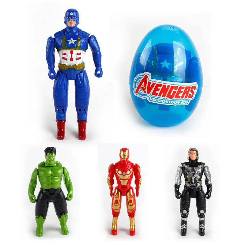 Игрушки Marvel Мстители Железный человек Тор Халк Капитан Америка игрушки-яйца для