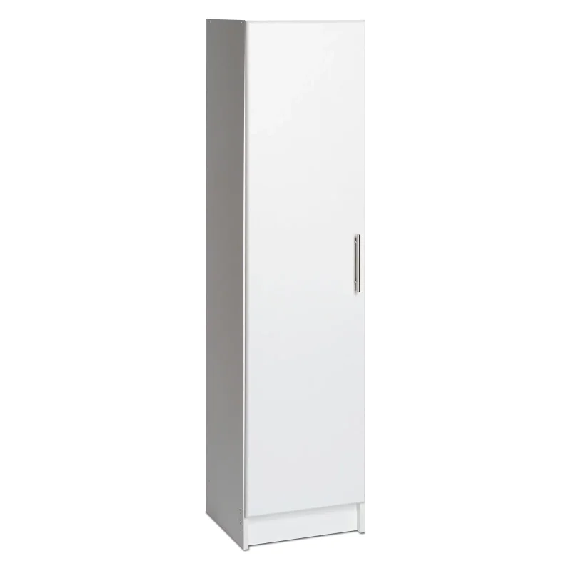 

Prepac 2-Shelf Narrow Cabinet, White chest of drawers for bedroom armoire mobile wardrobe armoire