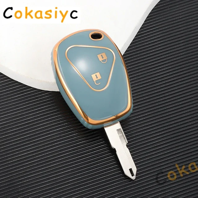 

Чехол для ключей из ТПУ, брелок для Renault Megane Duster Modus Espace Laguna Logan для DACIA Sandero Fluence Clio Kango, 2 кнопки