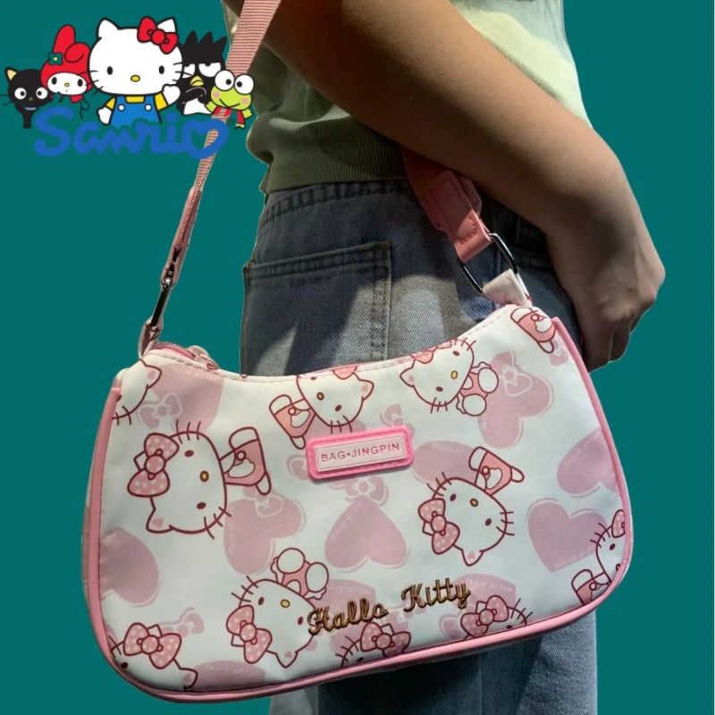 

Sanrio Underarm Bag Hello Kitty Kuromi Mymelody Cinnamoroll Pachacco Pom Pom Purin Anime Cartoon Girl Birthday Christmas Gift