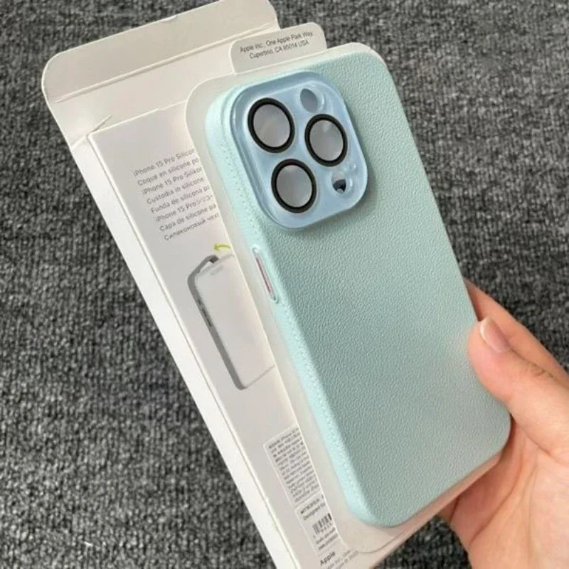 Сплошной цветной скраб с имитацией дерматоглифического личи подходит для iphone 11 12