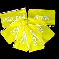 a5a6 yellow pvc presentation binder folder zipper receive bag concise cash planner spiral filing products card holder bag