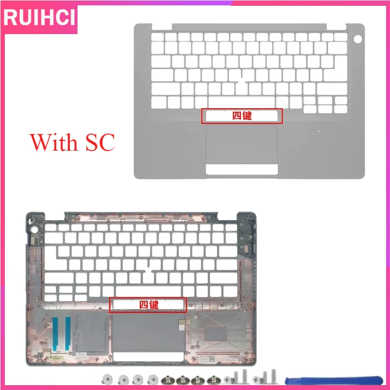 Фото Новый корпус для ноутбуков DELL Latitude 5400 5410 5411 E5400: задняя крышка ЖК-дисплея, передняя рамка, панель для рук, верхняя и нижняя части корпуса, серебристый цвет №5
