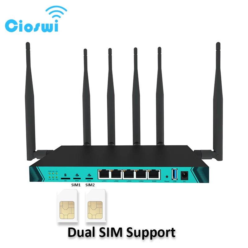 ZBT модем с двумя функциями 4G беспроводной маршрутизатор WIFi Две SIM-карты CAT6 модуль