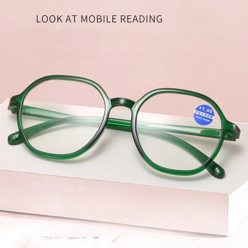 

Anti Blue Light Reading Glasses Women Fashion HD Presbyopia Glasses Ultra-light Glasses очки для зрения женские +1.0 To +4.