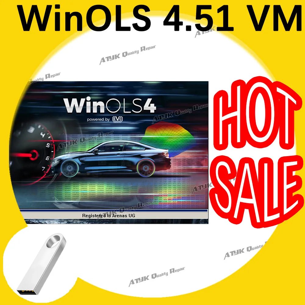 Новейший WinOLS 4.51 с вилками Vmwar Damos ECM TITANIUM IMMO SERVICE Tool ECU Урок напоминания Видео