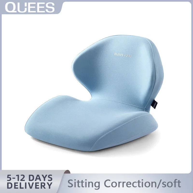 

QUEES Seat cushionSitting Correction Cushion Memory Foam Car Rebound Cushion Office Chair Lumbar Support Pain Relief Soft Pillow