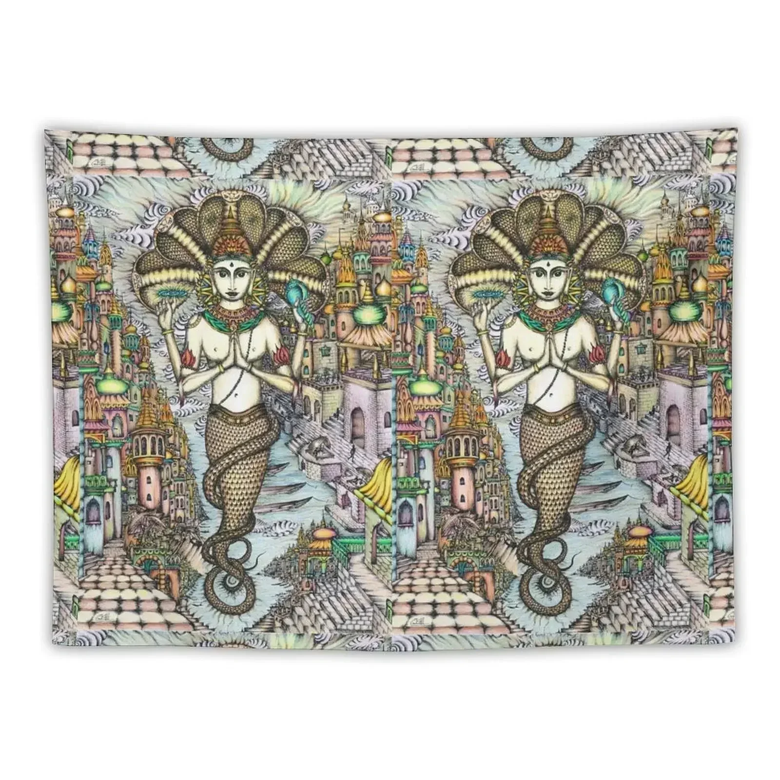 Патанскиеjali Гобелен Йога Сутрас украшения для дома забавный гобелен