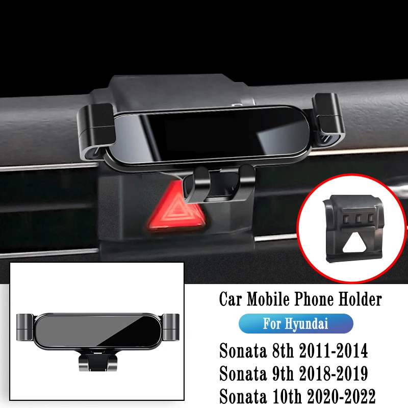 

Car Mobile Phone Holder Air Vent Clip GPS Stand Gravity Navigation Bracket For Hyundai Sonata 8 9 10th 2011-2022 Car Accessories