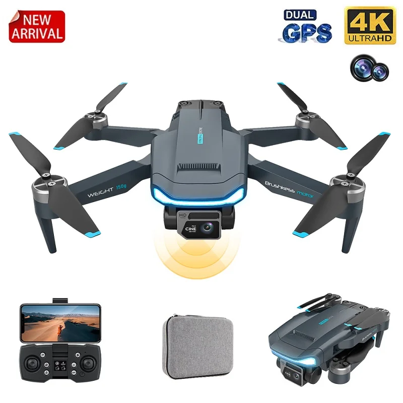 

F194 Mini GPS Drone 4K Dual Camera Fixed Height Brushless 150G Body Weight 5G WIFI FPV Foldable Quadcopter RC Distancce 1000M