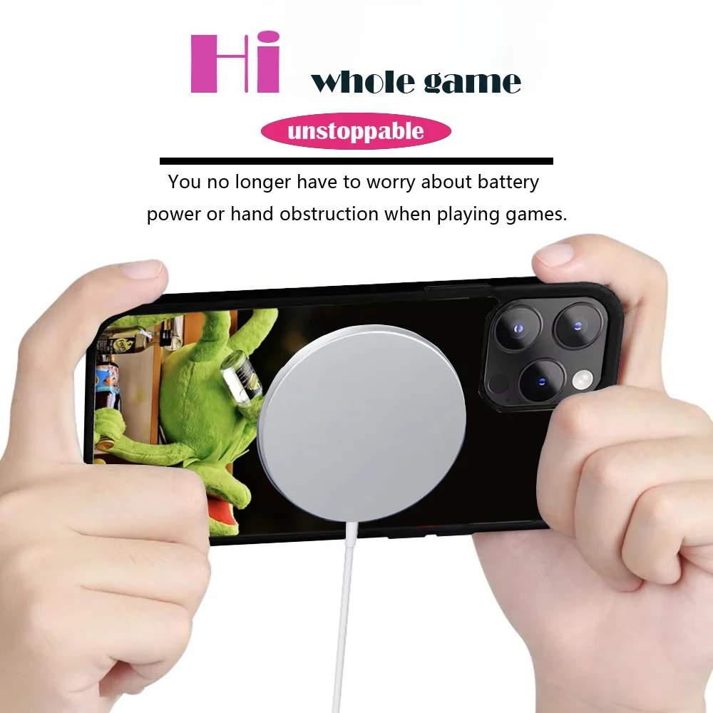 Чехол для телефона k-kermit-t iPhone 16 15 14 13 12 11 PRO MAX PLUS мини-магнитный беспроводной