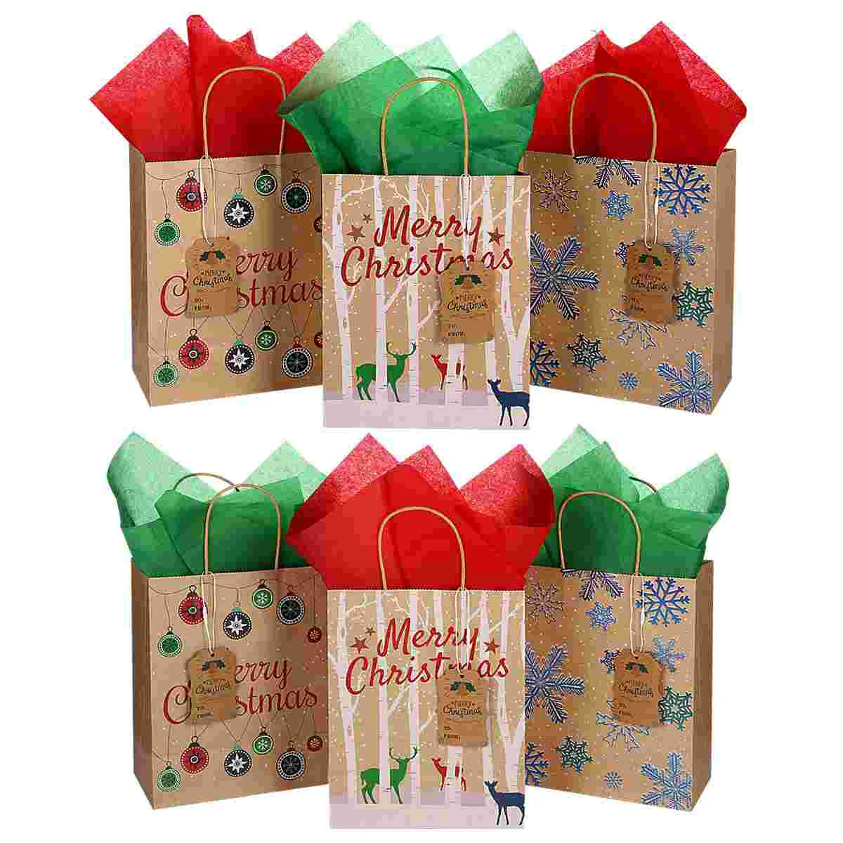 

Gift Bags Medium Size Bagtissue Paper Bulk Christmas Packing Huge Personalizedgifts