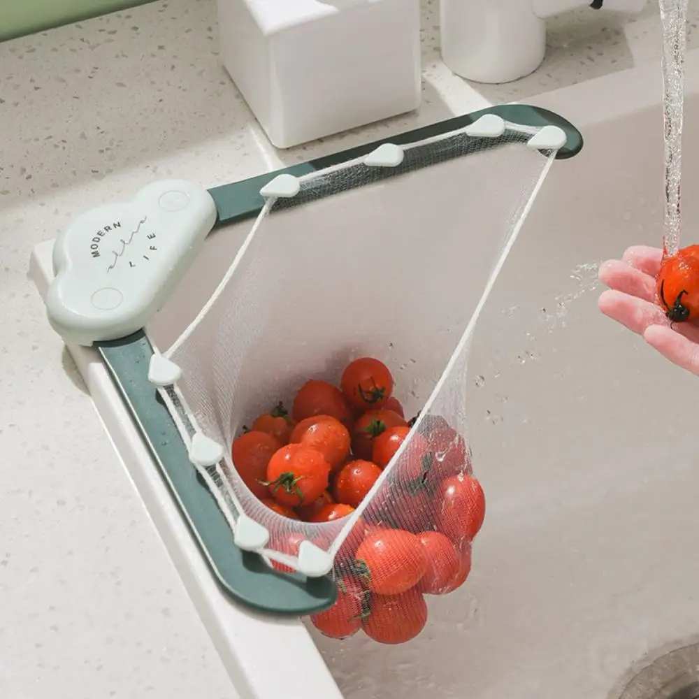 

Kitchen Sink Filter Set Strainer Basket Leftover Sink Mesh Triangle Rack Gadget Strainer Bag Trash Tool Set Drainage Accessories
