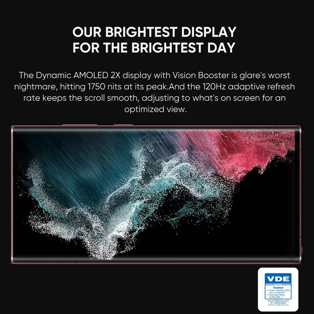 2022 Samsung Galaxy S22 Ultra Smartphone Qualcomm SM-S9080 Snapdragon 8 Gen 1 Android 12 Phone 6.8