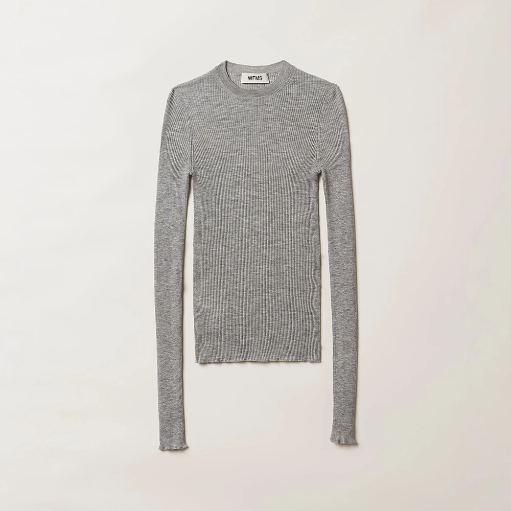 

MS Silk Sweater Grey #wfms6288
