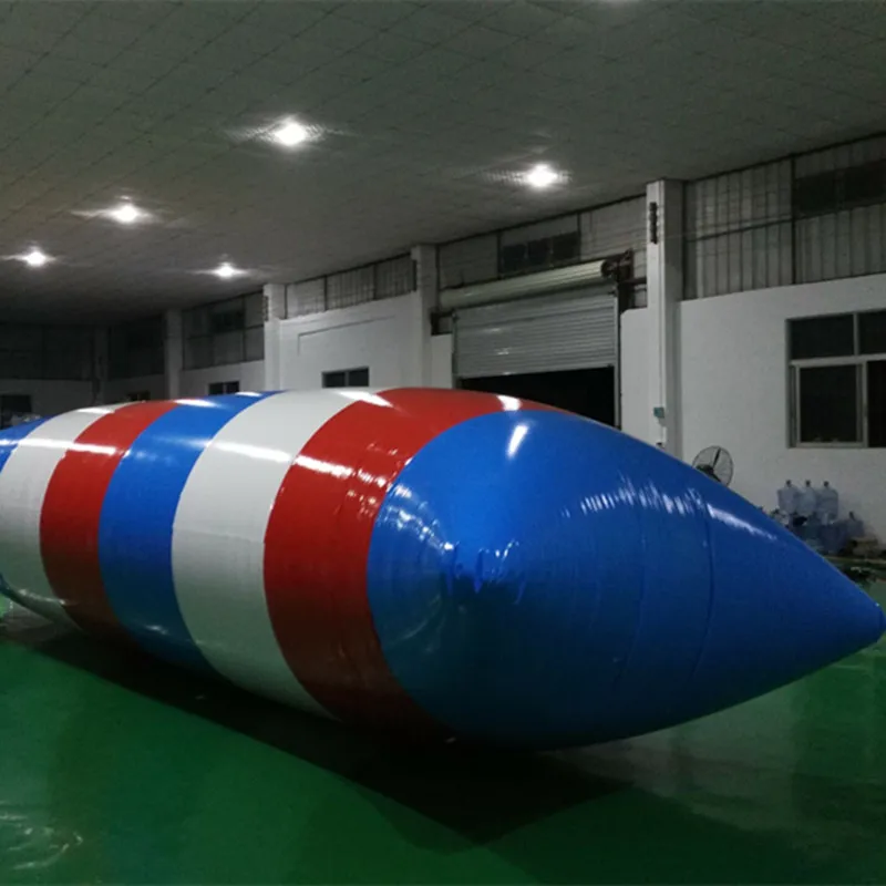 Free Shipping 8x3m 0.9mm PVC Inflatable Water Blob Jumping Pillow Bag Trampoline