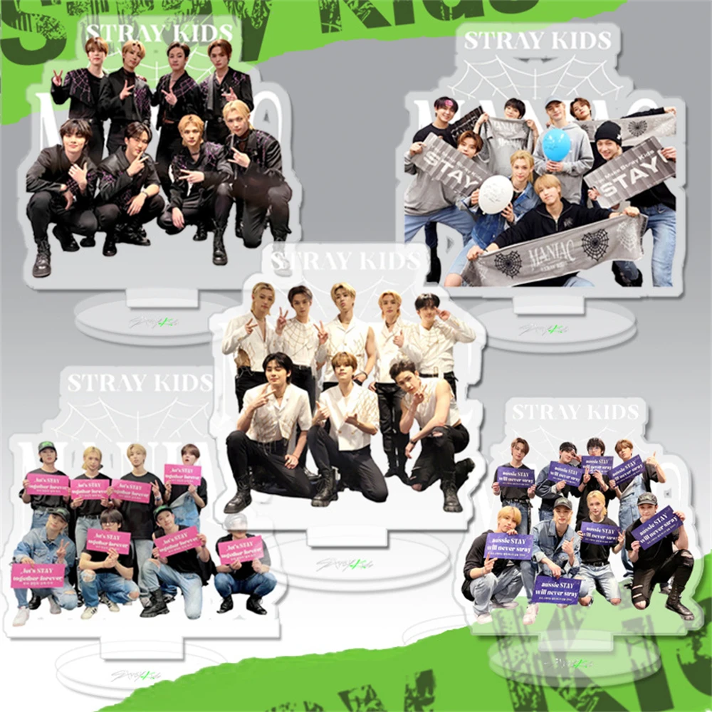 

KPOP 10 см бродячие дети маньяк двусторонняя печать фигурка на акриловой подставке настольное украшение BangChan HyunJin ханьские Поклонники коллекционные предметы