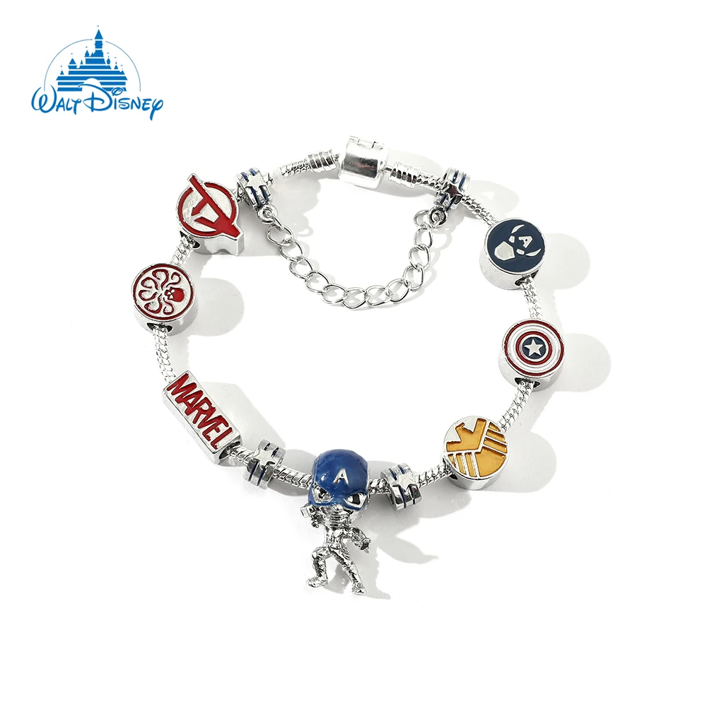 

Disney Movie Avengers Superhero Captain America Bracelet Fashion S.H.I.E.L.D. Symbol HYDRA Logo Bracelet Jewelry Gifts For Fans