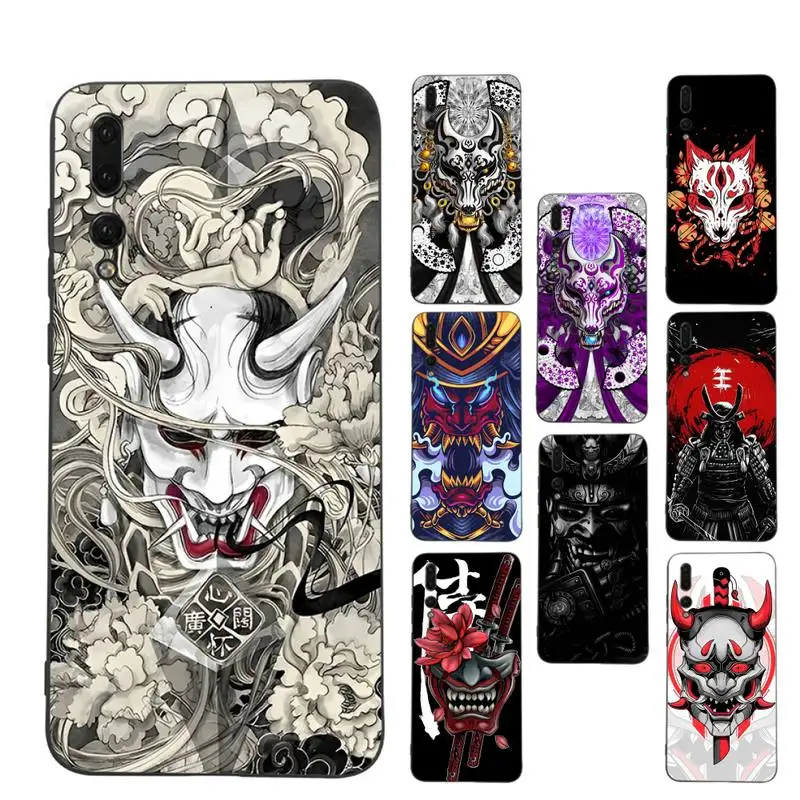 

Yinuoda Samurai Oni Mask Phone Case for Huawei P30 40 20 10 8 9 lite pro plus Psmart2019