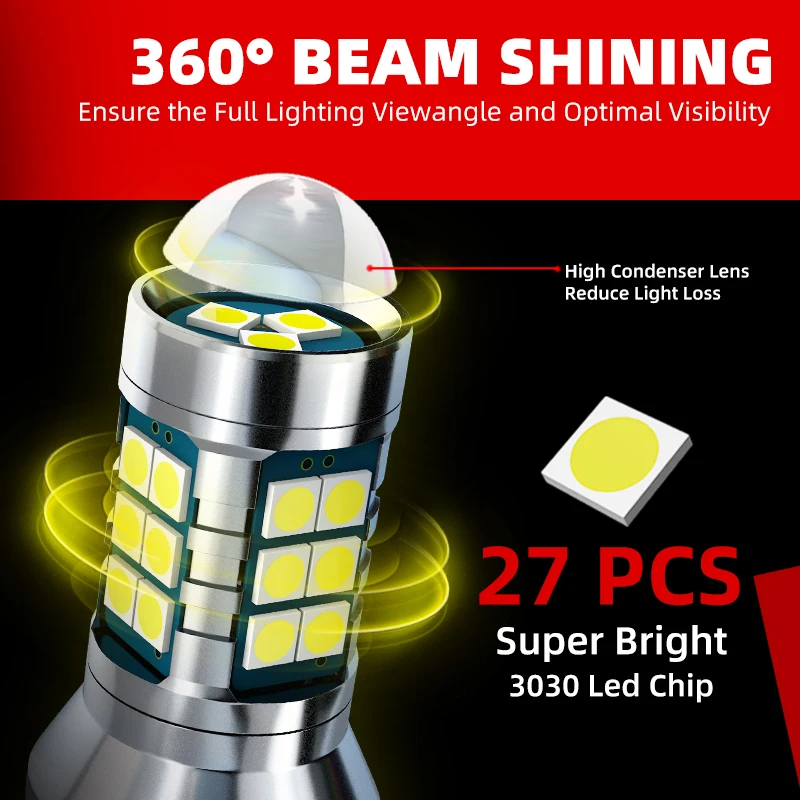 2x Car LED Front Fog Lights Bulbs Canbus For Chevrolet Tahoe Suburban Colorado Silverado Camaro Avalanche Spark Captiva 07-18