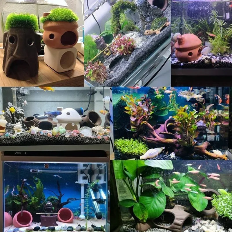 Ландшафтный дизайн аквариум укрытие для аквариума украшение пещера рептилий 4