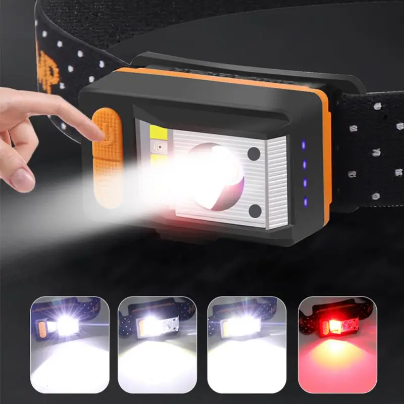 

Smart Sensor Hikking Headlight Outdoor Lantern Riding Headlamp Small Fishing Searchlight 800mah Light Ipx4 Waterproof Induction