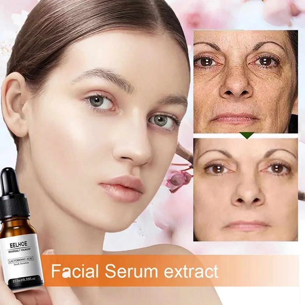 

10ml Instant Perfection Serum Lactobionic Acid Solution Face Serum Cleaning Shrinks Pores Remover Wrinkle Lift Firming Essence