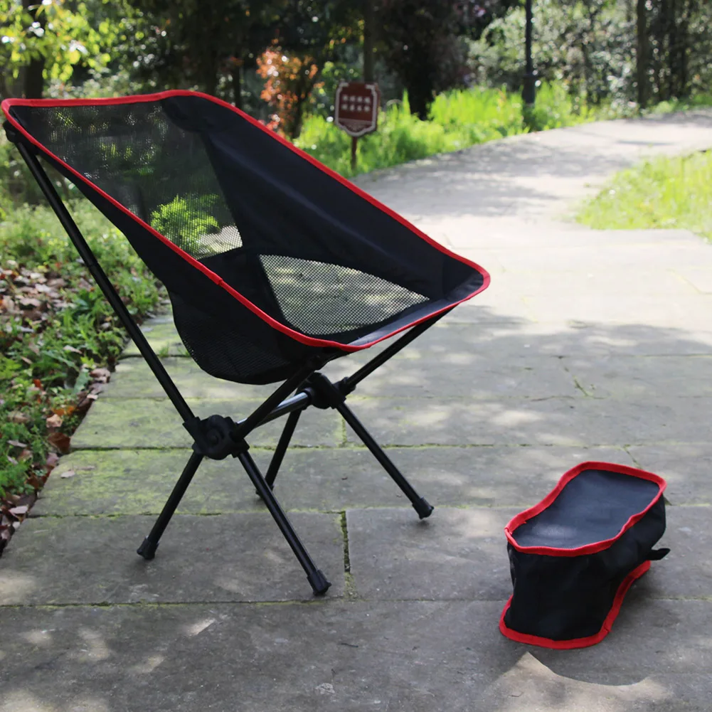 Стул для кемпинга пляжа рыбалки с боковой сумкой | Спорт и развлечения