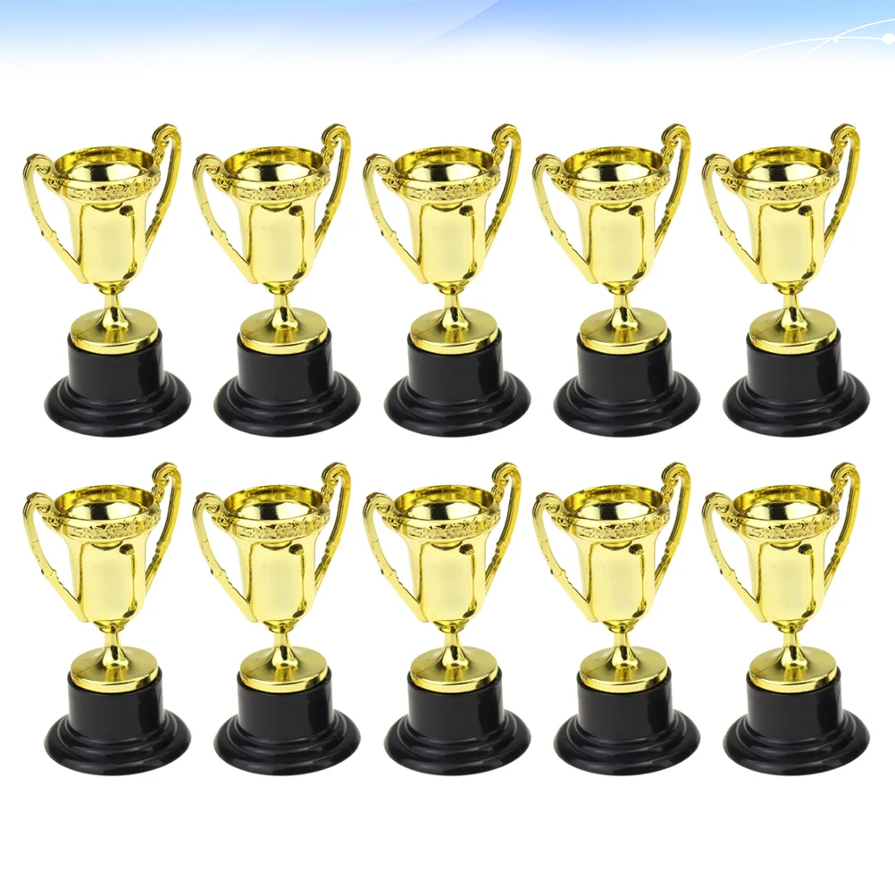 10 шт. пластиковые золотые мини-стаканы |