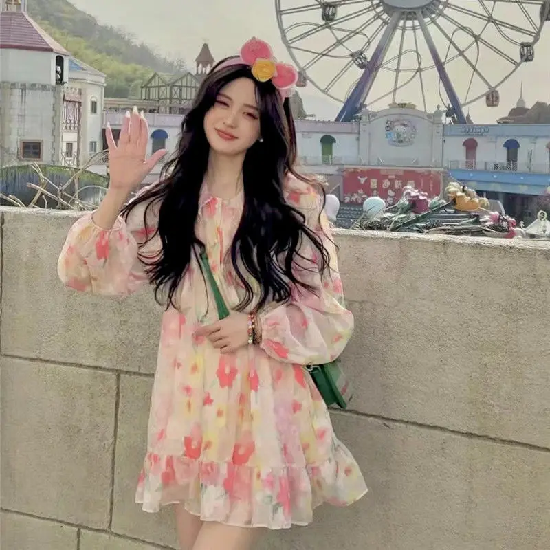 

kirt gentle wind restoring ancient ways printing female doll get little joker minus age western style dress design