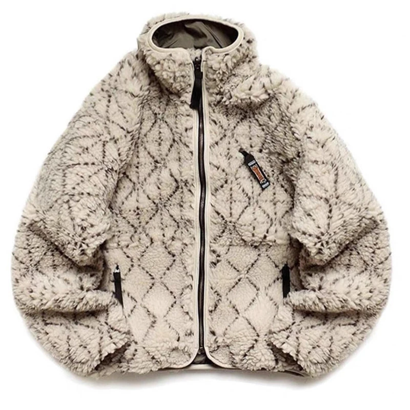 

KAPITAL Men's Jacket 2023 Winter Japanese Style Fleece Cashmere Wear On Both Sides High Collar Coat For Women