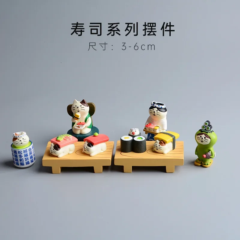 ZAKKA миниатюры суши Милая модель кошки полимерные изделия ручной работы