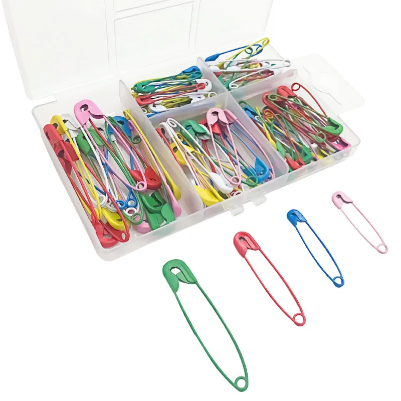 130 шт./коробка разноцветные булавки для одежды