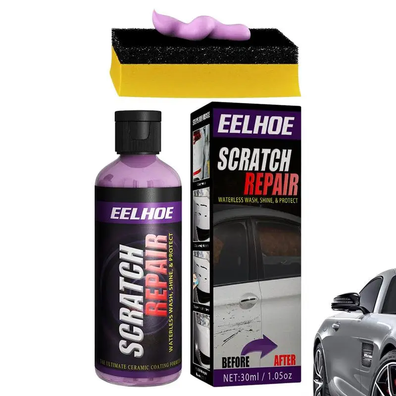 

Car Scratch Remover Polish Paint Restorer Swirl Correction Easily Repair Paint Scratches Water Spots Car Buffer Kit with Sponge