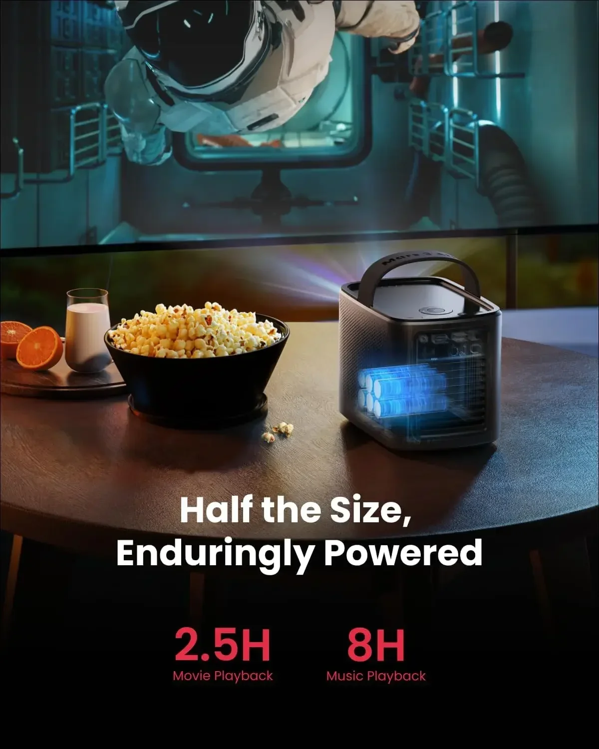 Фото 3 воздушных проектора GTV — официально лицензированный Netflix, для яркости 400 ANSI-люмен, родной 1080P, цифрового звука Dolby №4