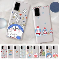 maiyaca doraemon anime phone case for samsung s20 s10 lite s21 plus for redmi note8 9pro for huawei p20 clear case