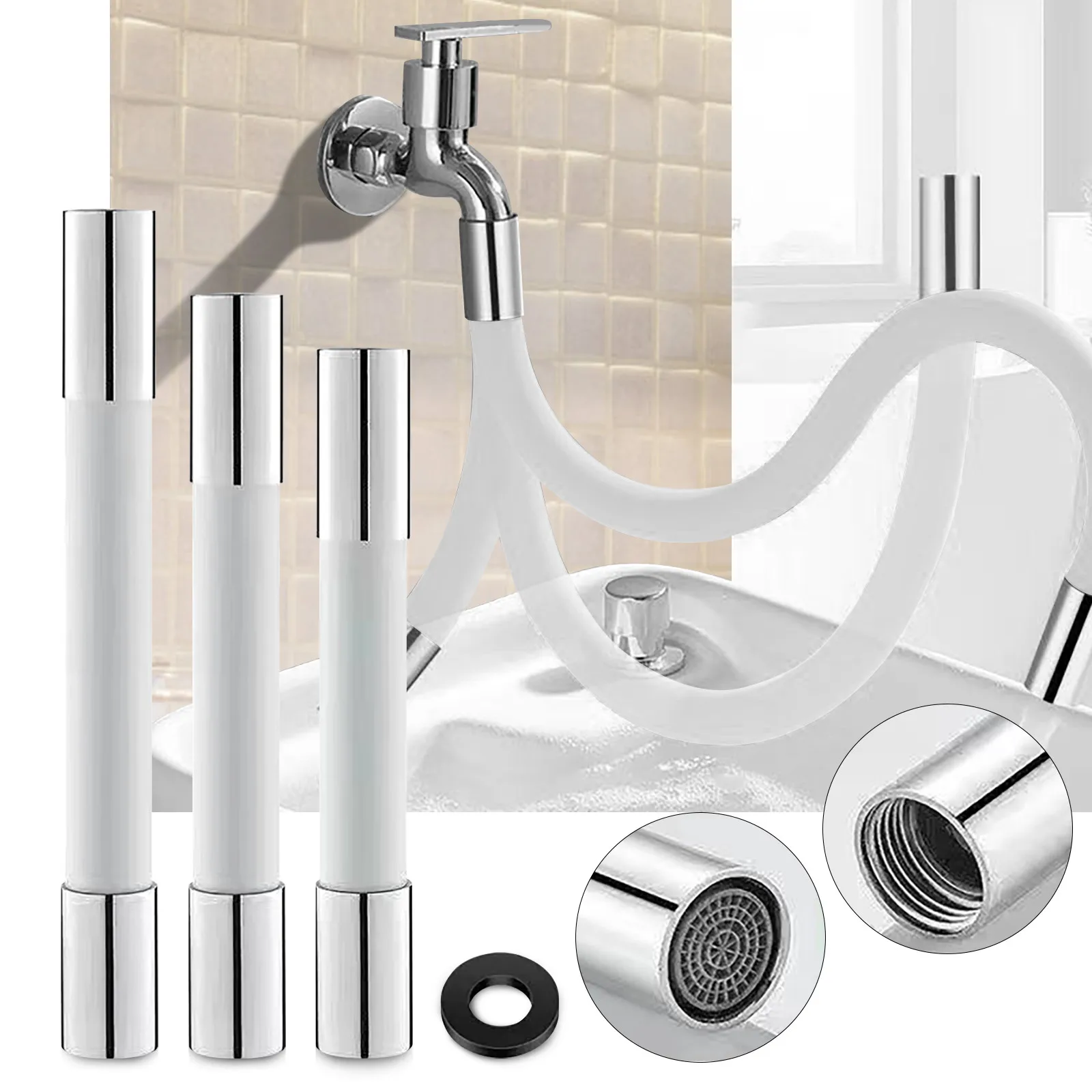 

Kitchen Gadgets 360° Rotatable Bubbler High Pressure Faucet Extender Water Saving Bathroom Kitchen Accessories Supplies