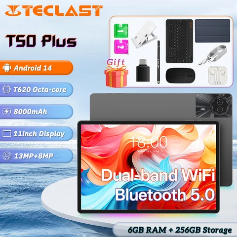 Планшет Teclast T50 Plus, 11", 6/256ГБ, Wi-Fi+4G, Android