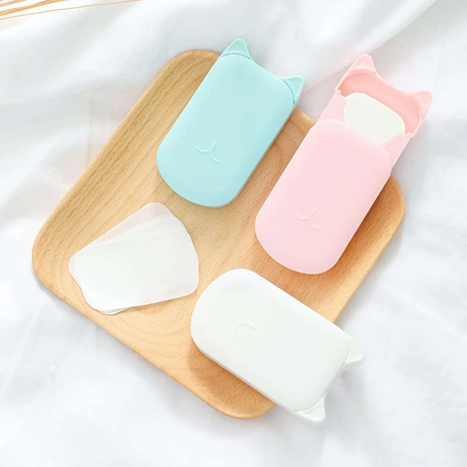 

Portable 30Pcs/box Disposable Scent Soap Outdoor Travel Scented Soap Rich Foam Tablets Paper Soap Cleaning Flakes Slice Was L6X0