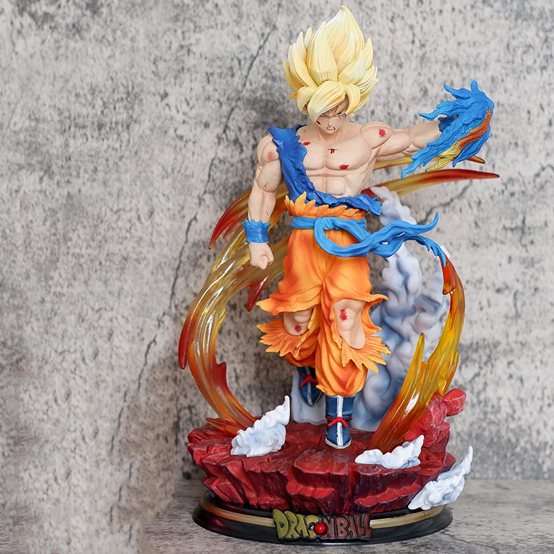 Аниме Dragon Ball Super Saiyan Son Goku Battle Ver. GK ПВХ Фигурка Игра Статуя Коллекция Модель