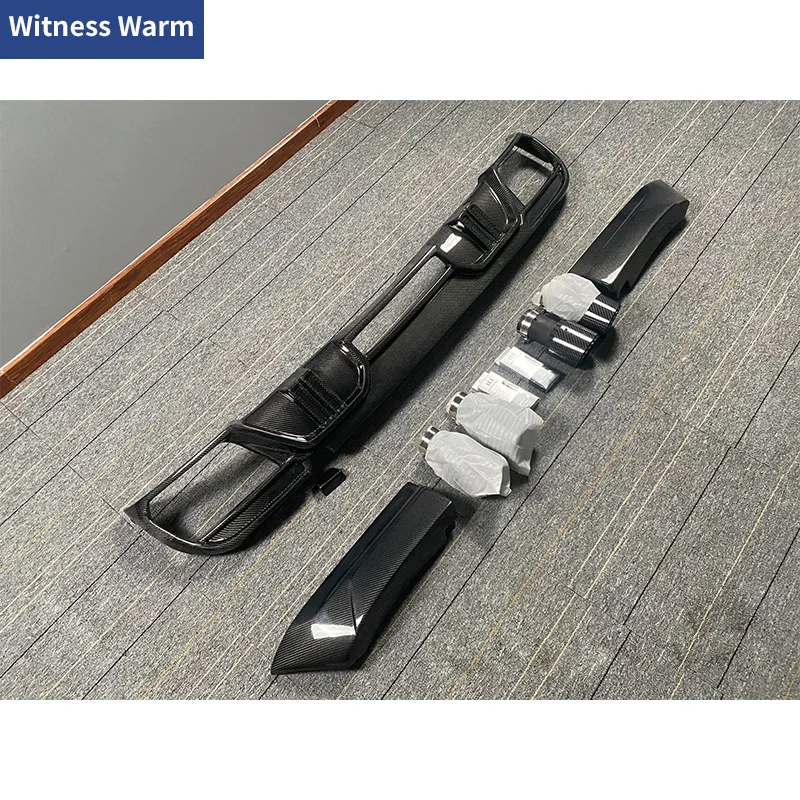 L-стиль задний диффузор из углеродного волокна бампер спойлер с хвостовыми