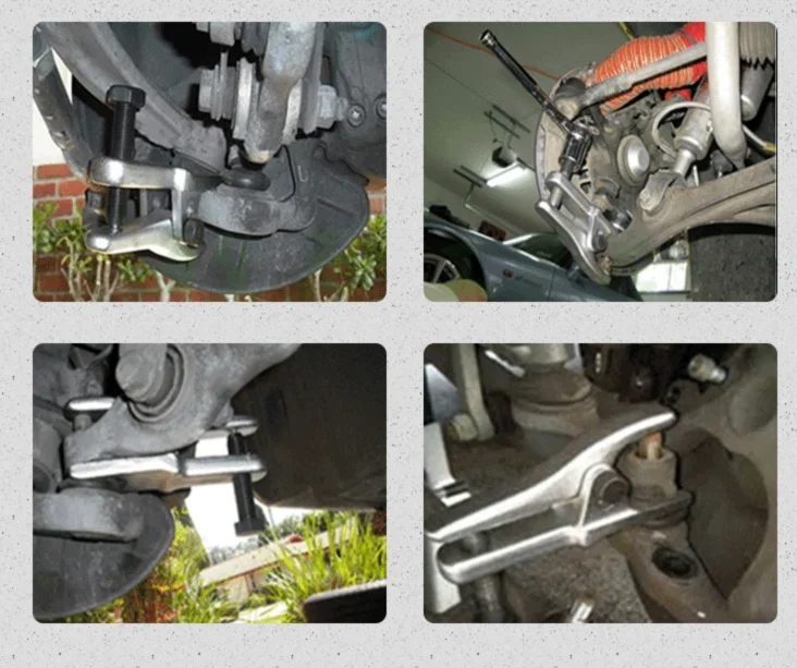 6PCS Zestaw narzędzi serwisowych na przednim końcu Separator przegubu kulowego Ściągacz drążka kierowniczego Pitman Narzędzie do demontażu