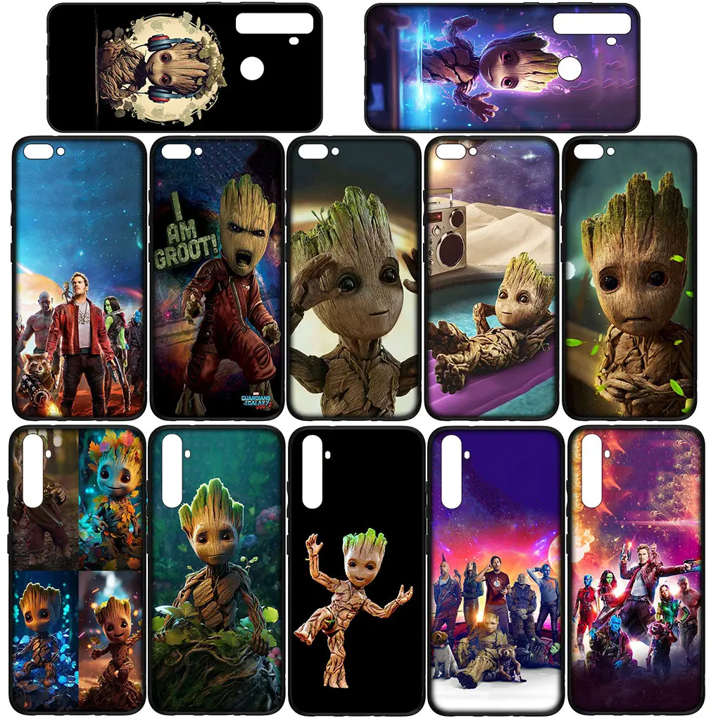 Guardians of the Galaxy Baby Groots Phone Cover Case for Huawei Y7A Y6P Y5P Y6 Y7 Y9 Prime 2018 2019 Y8P Y9A Y8S Y9S P Smart