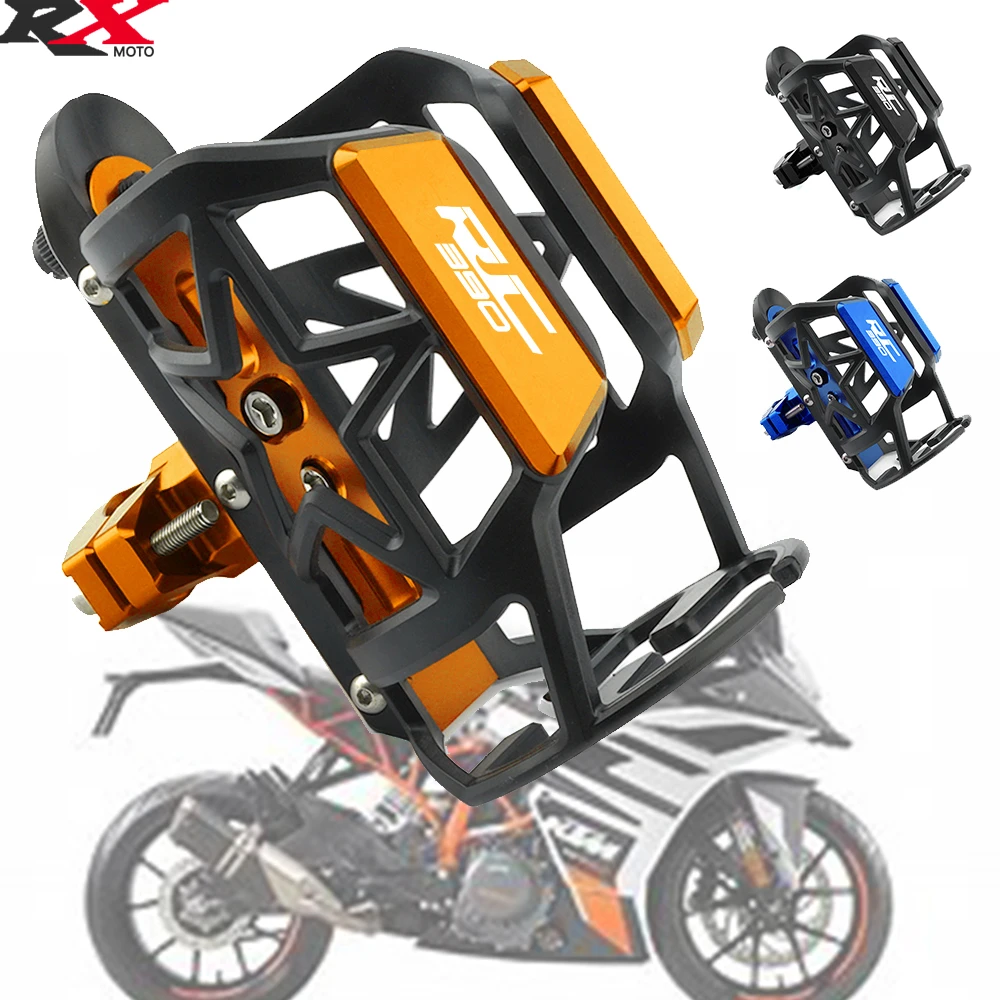 

For DUKE RC390 RC 390 The latest high quality Motorcycle CNC Accessories Beverage Water Bottle Drink Cup Holder With Logo RC390