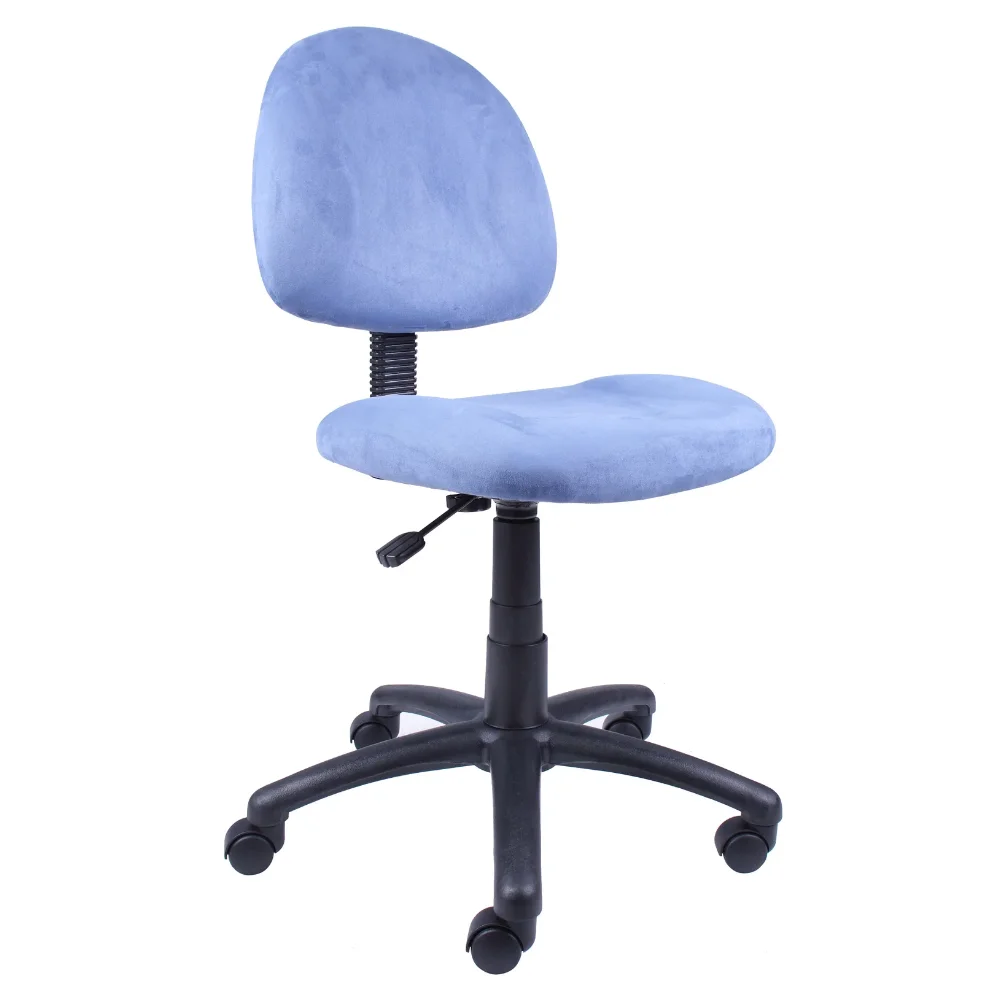 

Boss Office Products Blue Perfect Posture Delubye Modern Home Office Chair without Arms game chair