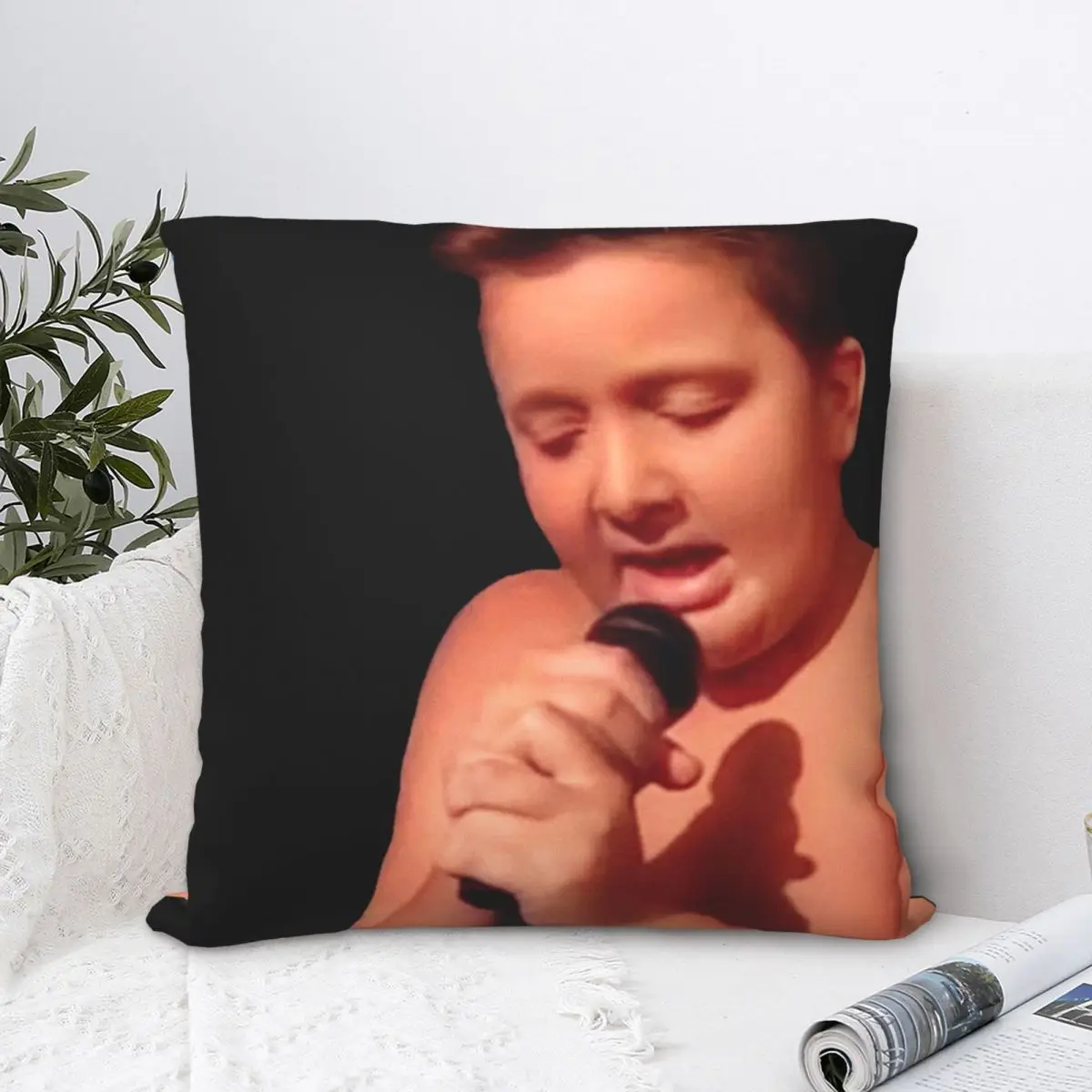 Квадратная наволочка Gibby в стиле ретро из полиэстера для подушки бархатная