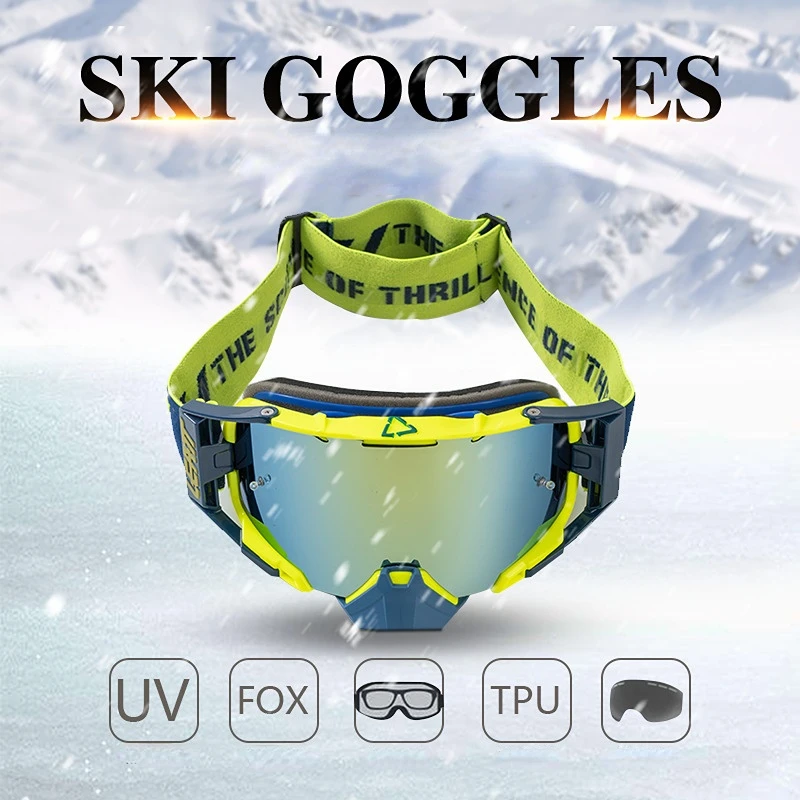 New Motocross Goggles Skiing Eyewear Downhill Cross Country Motorcycle Dirt Bike Glasses Outdoor Sunglasses Winter Ski Glasses