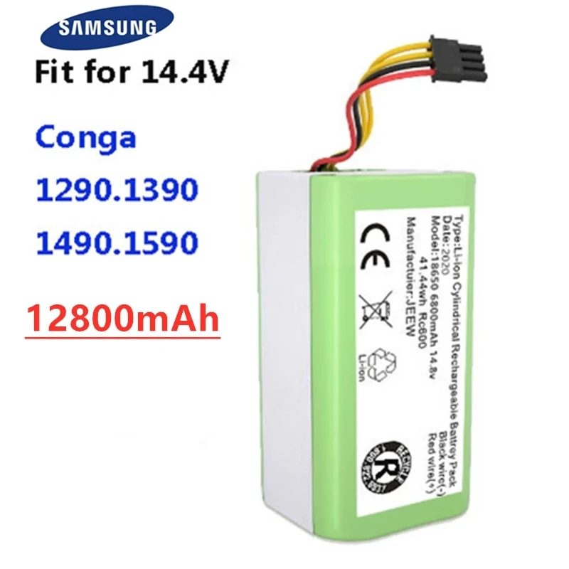 

100%.New. 14,4 v.12800mAh Li-Ion Batterie für Cecotec Conga.1290.1390.1490.1590. Staubsauger Genio deluxe.370.gutrend echo.520.