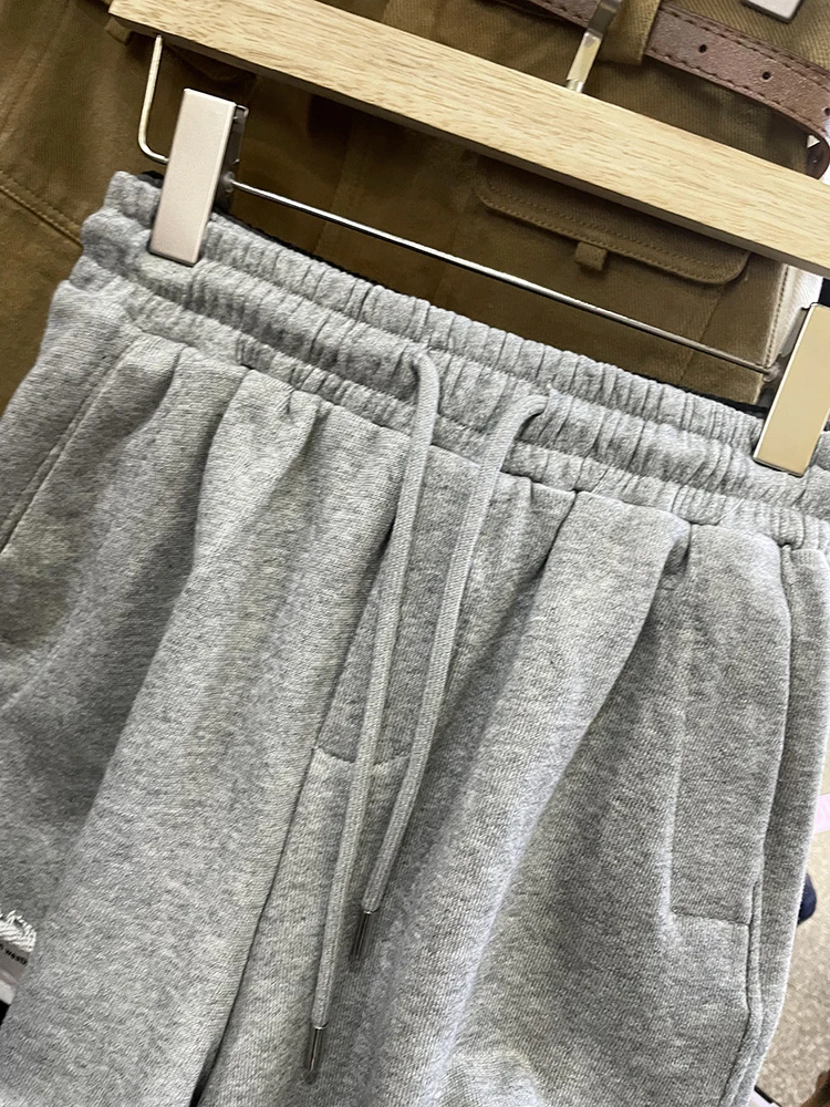 Summer Sports High Waist Slimming Wide Leg Shorts Outer Wear 2023 New Casual Fake Two-Piece Pocket Sports Short Pants Femininas