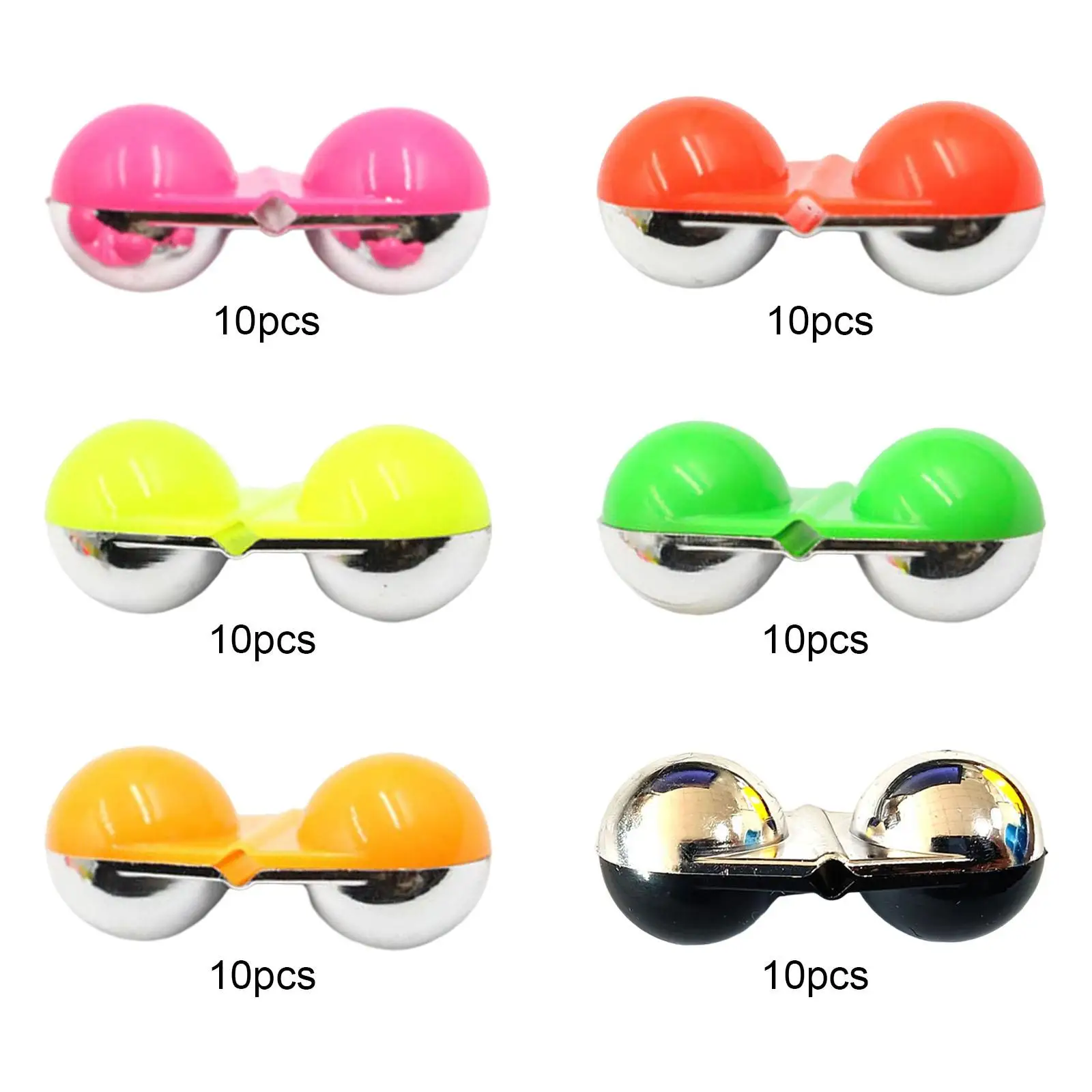 

10 шт., двойная погремушка для морской рыбалки